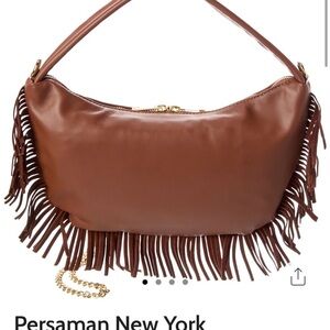 Persaman New York Tan Fringe Hobo Bag-NEW!